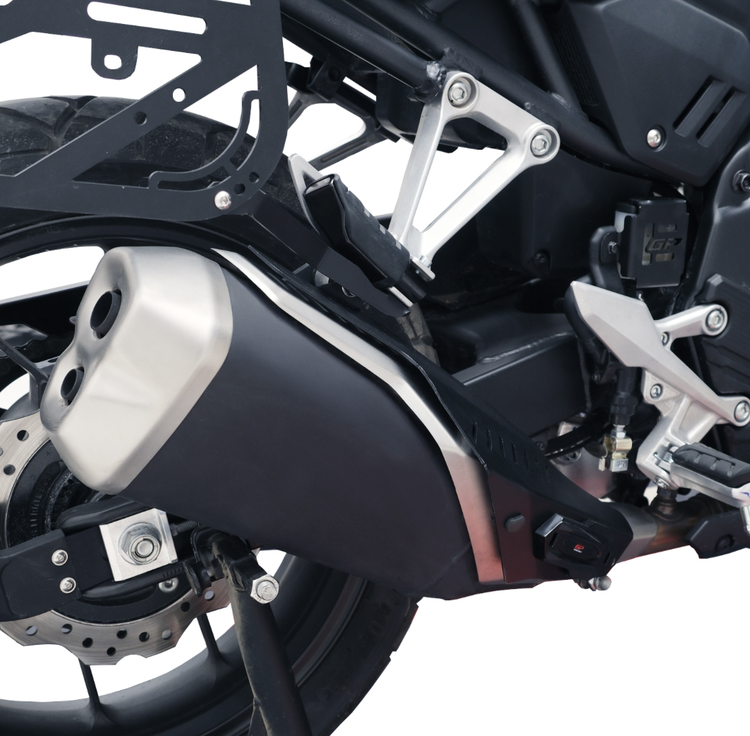 Gp Kompozit Honda Nx 500 (2025-2026) Uyumlu Egzoz Koruma Kapağı Siyah