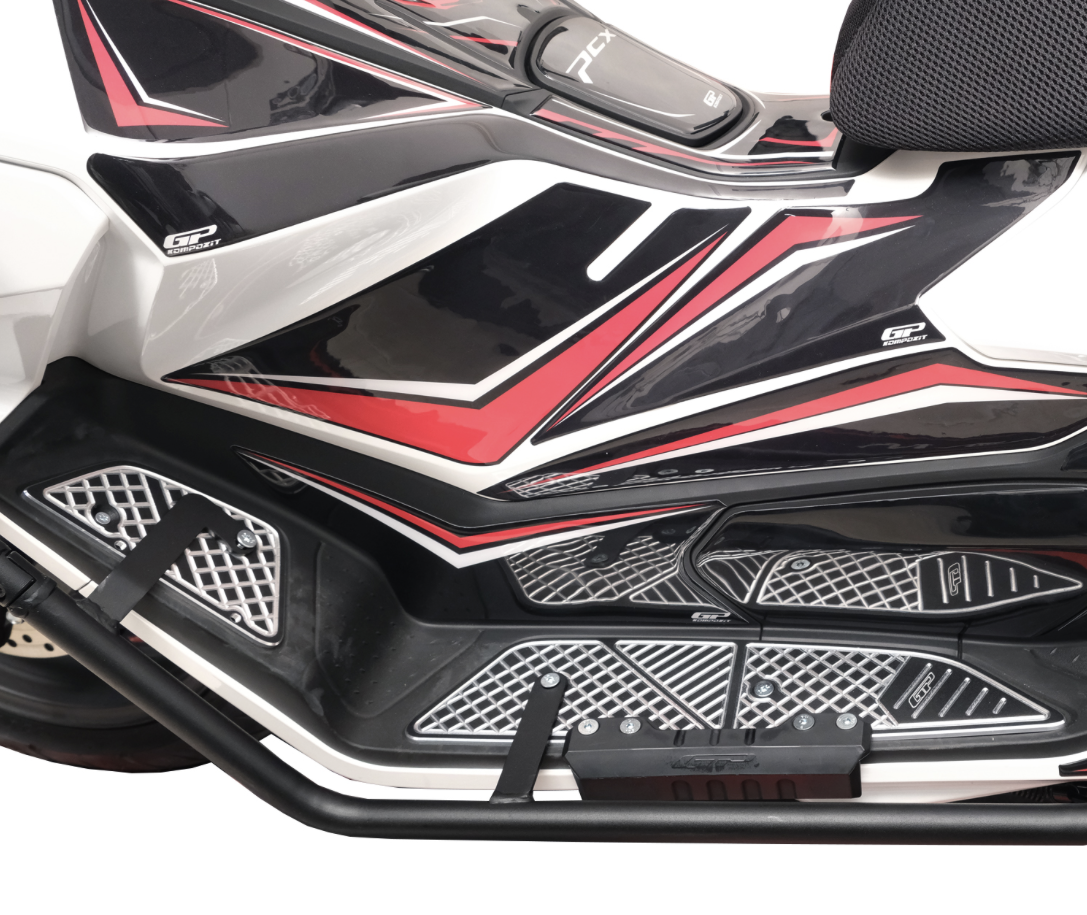 Gp Kompozit Honda Pcx 125 (2025-2026) Uyumlu Basamak Alüminyum Siyah
