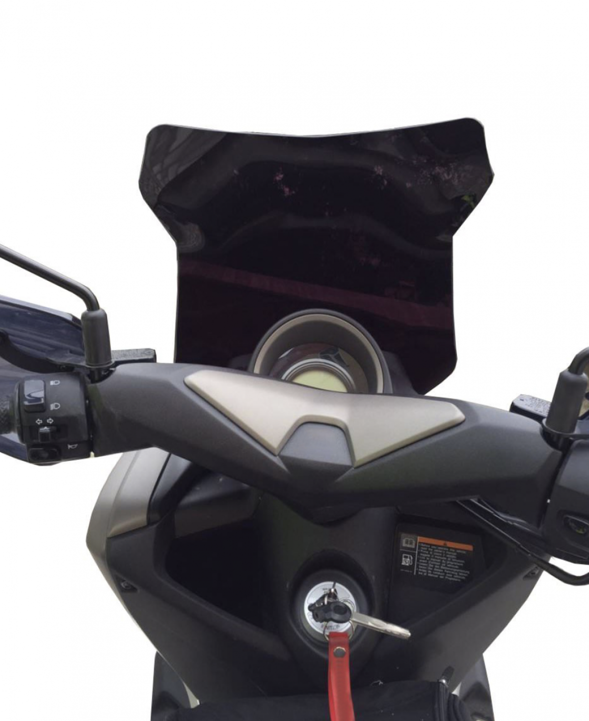 Gp Kompozit Yamaha Nmax 125 / 155 (2015-2020) Uyumlu Spor Ön Cam Füme 54cm