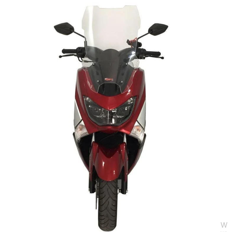 Gp Kompozit Yamaha Nmax 125 / 155 Uyumlu Baskılı Ön Tur Camı Füme 59cm (2015-2020)