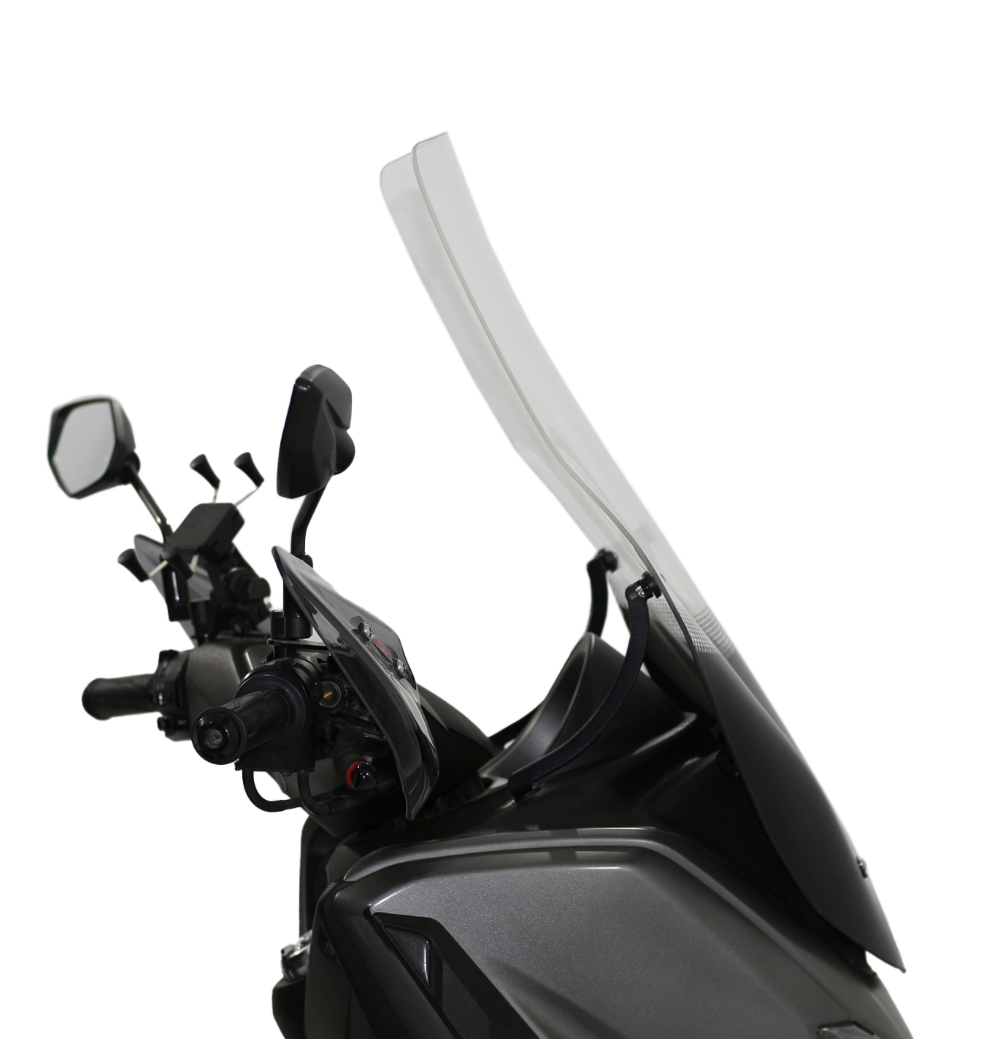 Gp Yamaha Nmax 125 / 155 Ön Cam Siperlik Ayaklı Tur Camı Şeffaf 72cm (2015-2020)