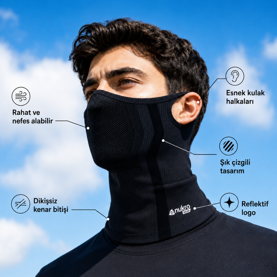 Hd-6 (nukrowear) Airflex Kulak Askılı Yarım Balaklava