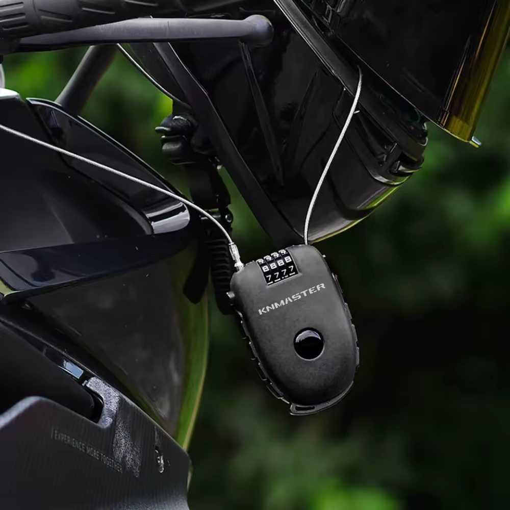 Hl-300 Motosiklet Kaskı Kilidi Esnek Kablolu