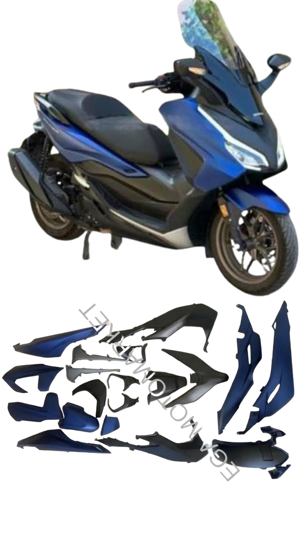 Honda Forza 250 Grenaj Seti Mat Mavi (2023-2025)