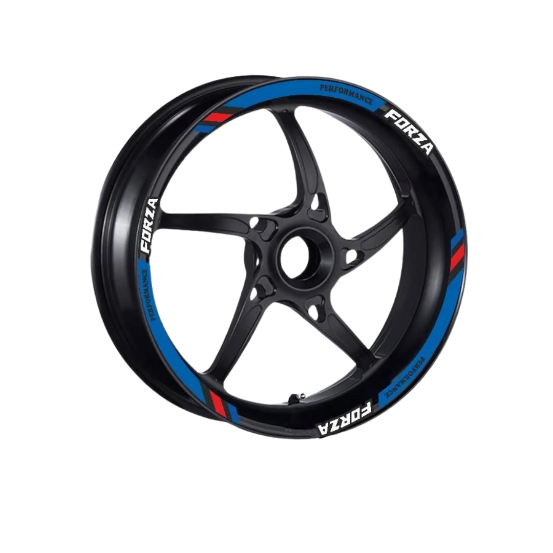Honda Forza 250 M Power Mavi 1 Set Jant Şeridi Tek Jant İçin (2018-2025)