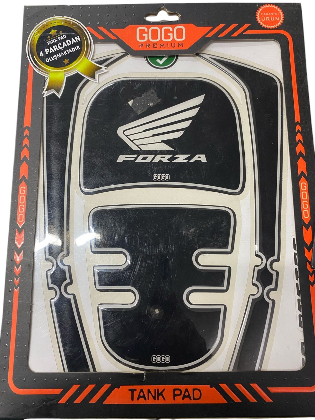 Honda Forza 250 Siyah Beyaz Tank Pad (2018-2020)
