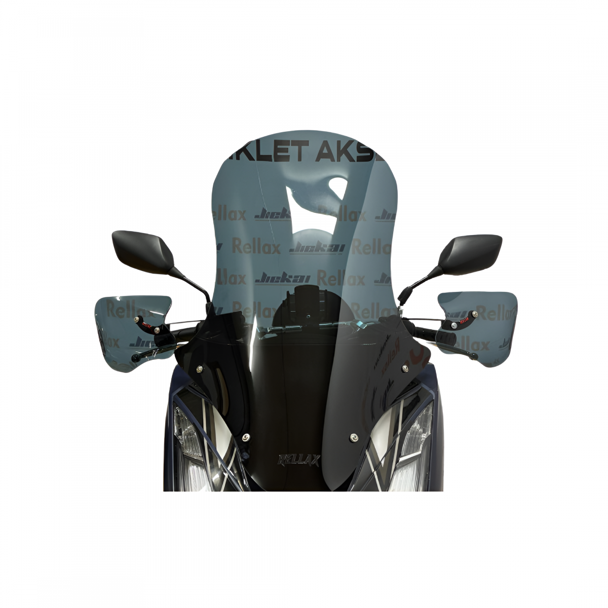 Honda Pcx 125 Ön Cam Siperlik Uzun Tur Camı Füme Rellax (2021-2024) 79 Cm