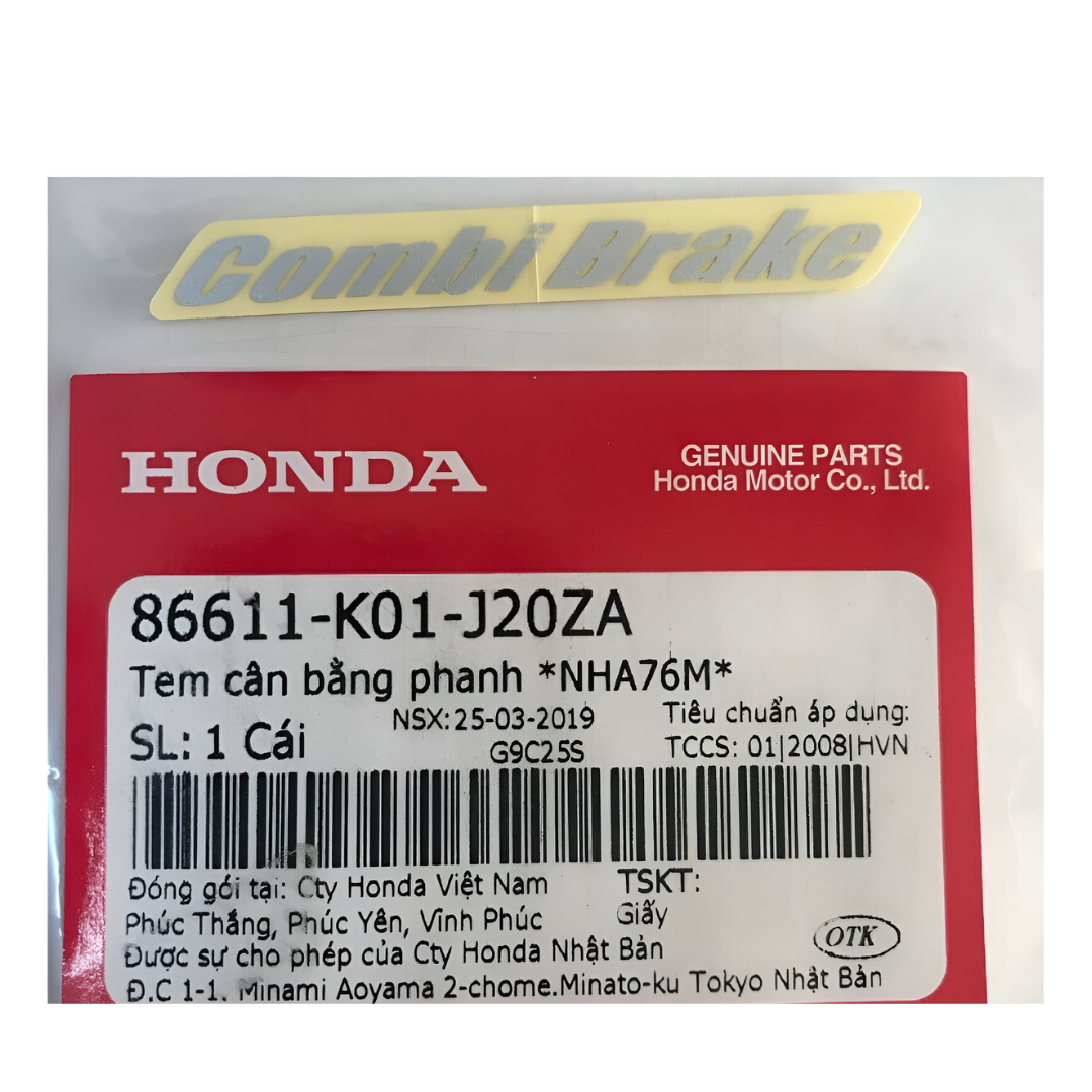 Honda Pcx 125 Ön Çamurluk Gri Sticker Combi Break Orjinal 2021-2024