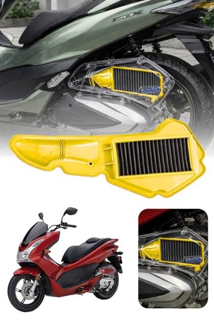Honda Pcx 125 Performans Hava Filtresi Sarı (2021-2025) Honda Pcx 125 Performans Hava Filtresi Sarı (2021-2025)