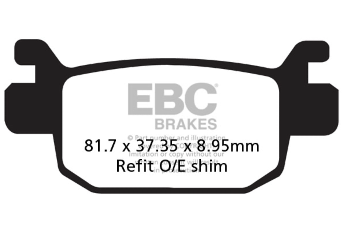 Honda Sh 125 / 150 / 300 , Forza 300 (2013-2021) Carbon Arka Fren Balatası