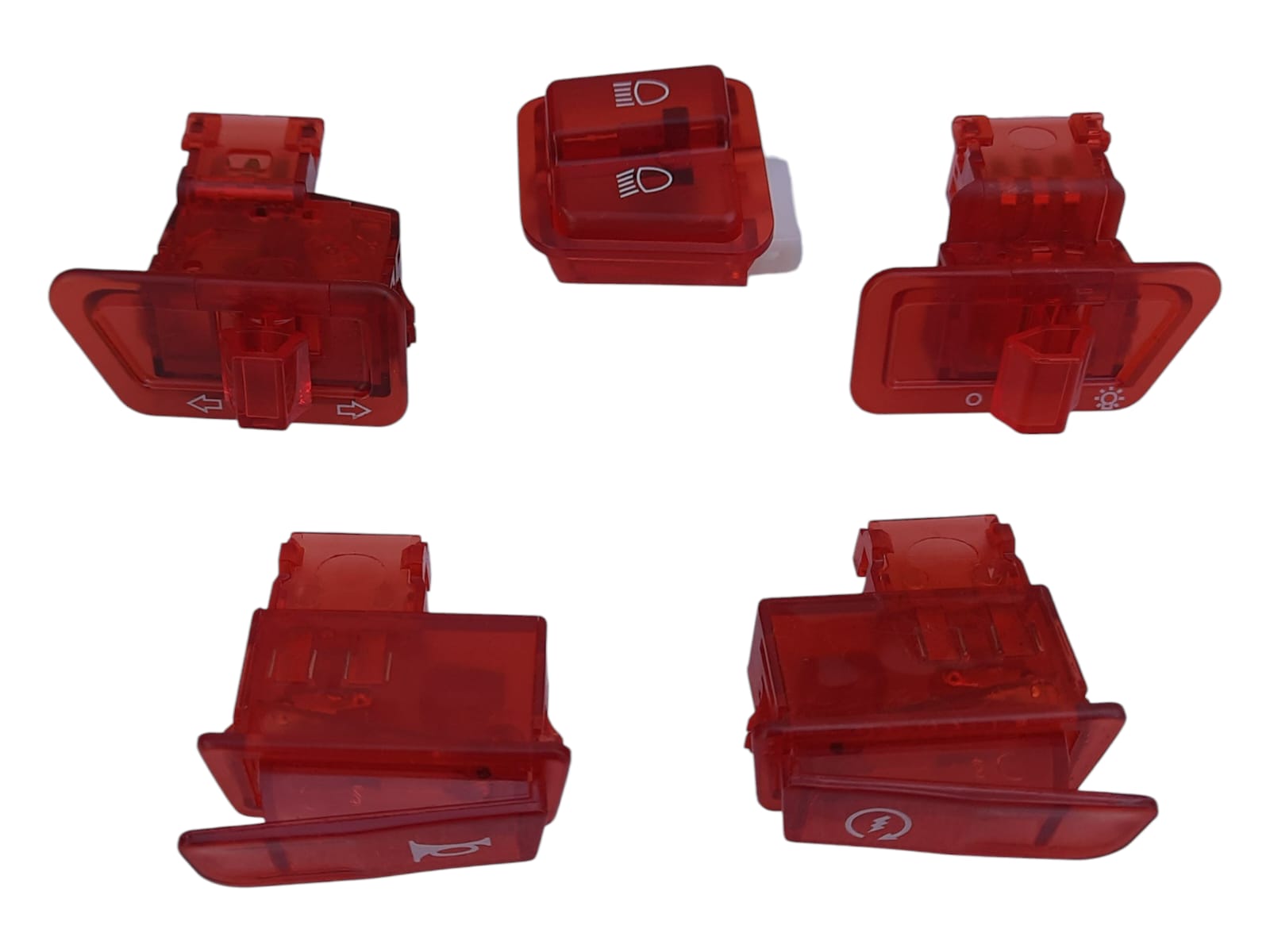 Honda Spacy 110 / Alpha 110 - Gy6 Scooter Anahtar Seti (düğme) 5'li Kırmızı Honda Spacy 110 / Alpha 110 - Gy6 Scooter Anahtar Seti (düğme) 5'li Kırmızı