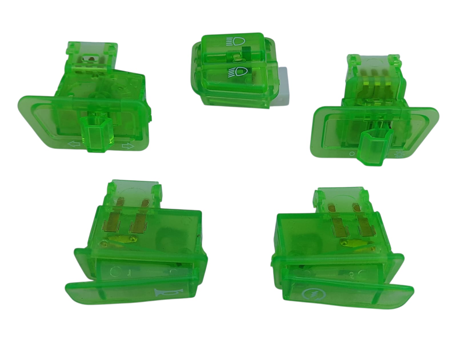 Honda Spacy 110 / Alpha 110 - Gy6 Scooter Anahtar Seti (düğme) 5'li Yeşil