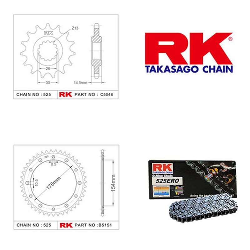 Honda Vfr 800x Crossrunner Abs Zincir Ve Dişli Seti O-ring Rk 2015-2020