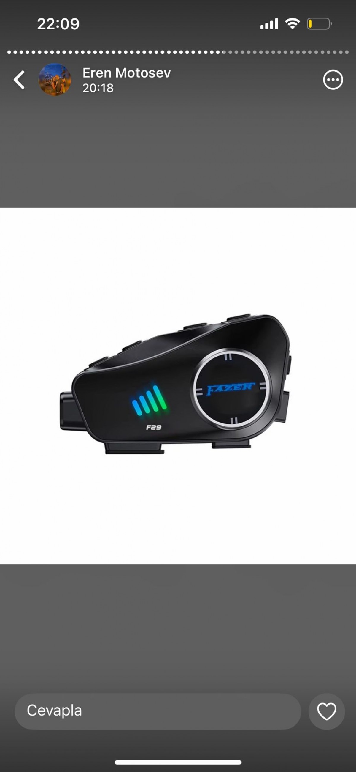 Interkom Fazer Kameralı F-29 Kask Bluetooth Kulaklık