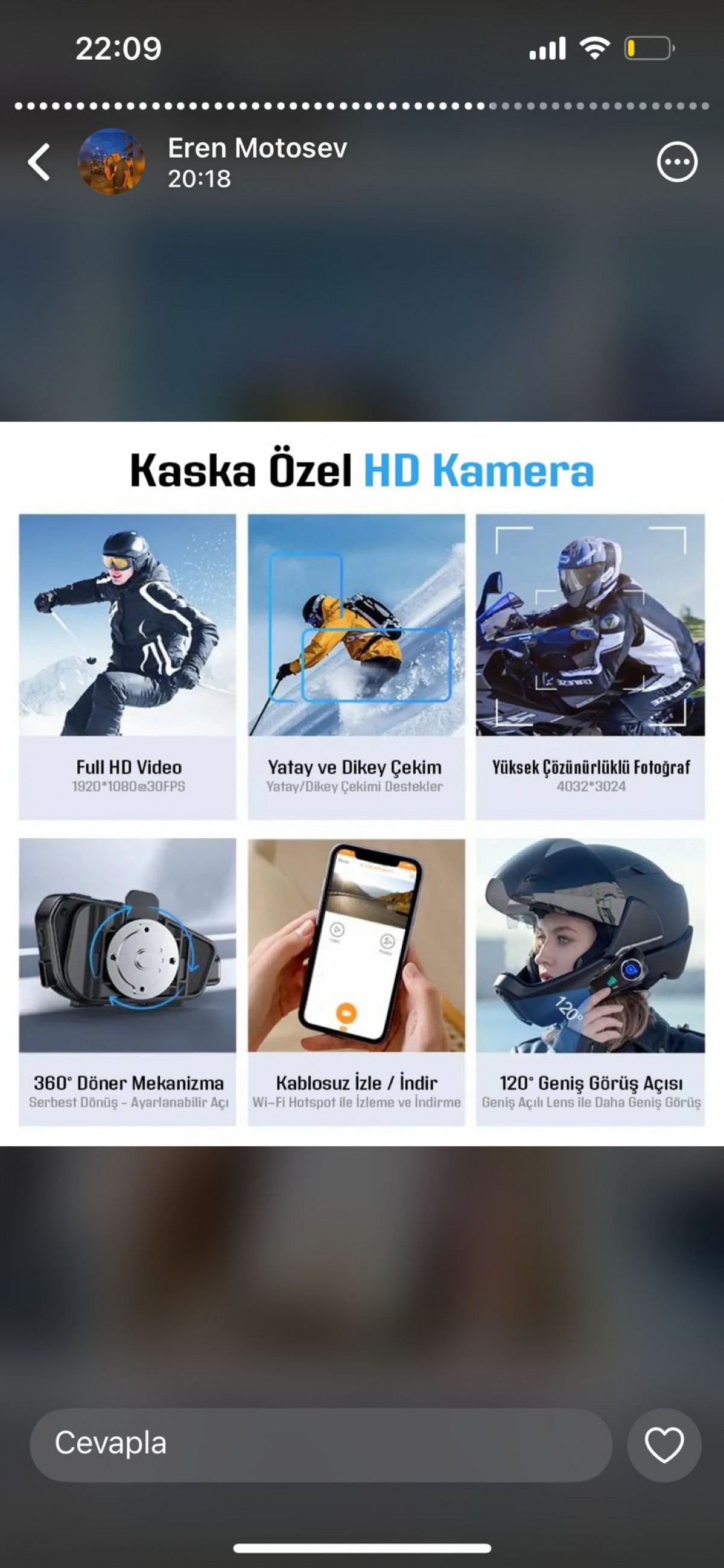 Interkom Fazer Kameralı F-29 Kask Bluetooth Kulaklık