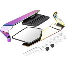 İridyum Katlanabilir Kanat Ayna Aç Kapa Büyük Model 8 / 10 Mm Bağlantı Vidalı Universal