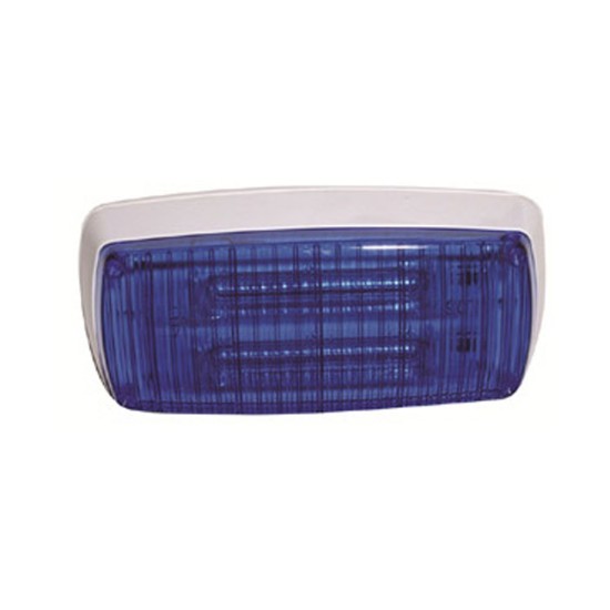 İthal 12v-24v Çakar Lamba 12 Ledli Mavi