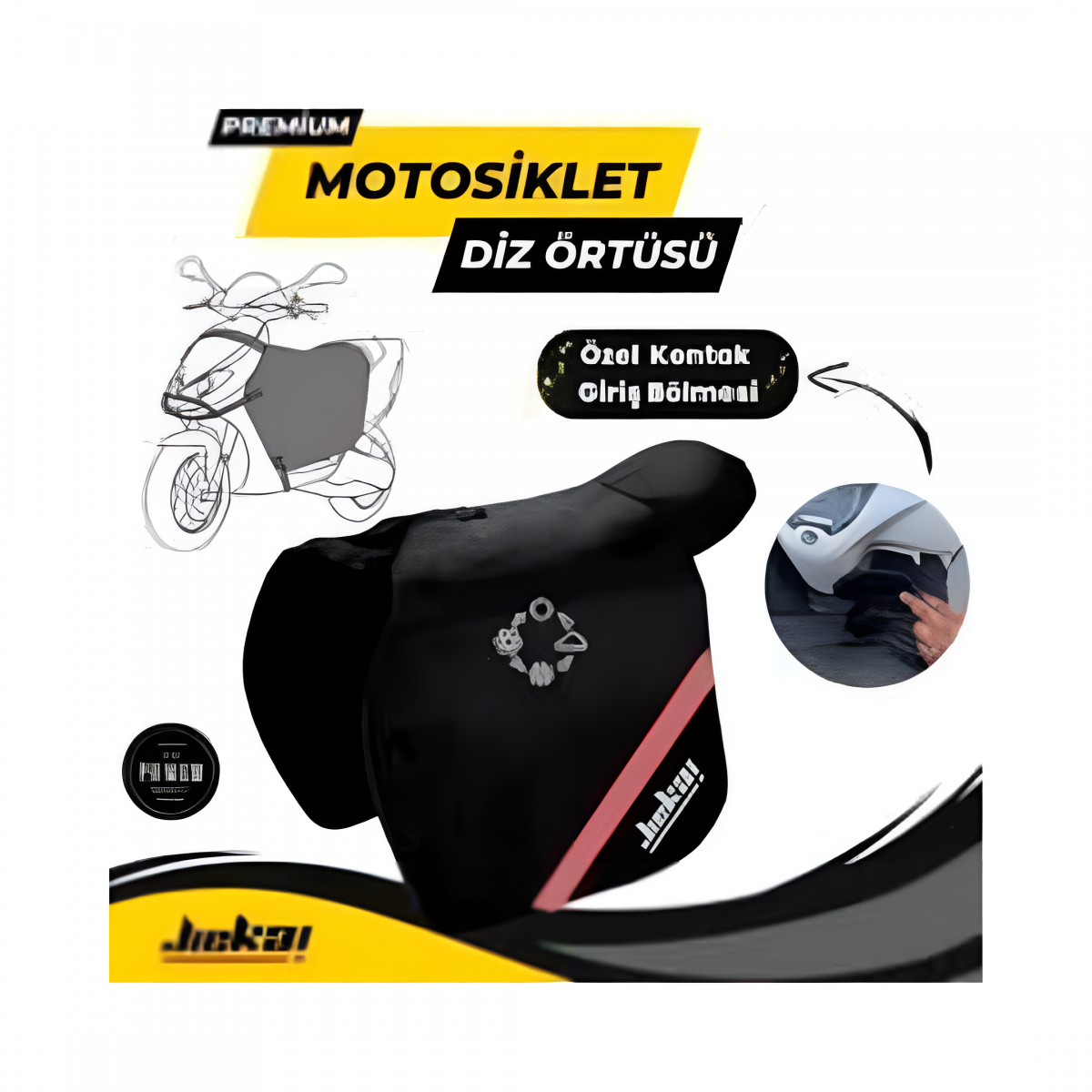 Jiekai Honda Dio 110 Diz Örtüsü Anahtalık Girişli Benzeri Modeller Uyumlu Universal