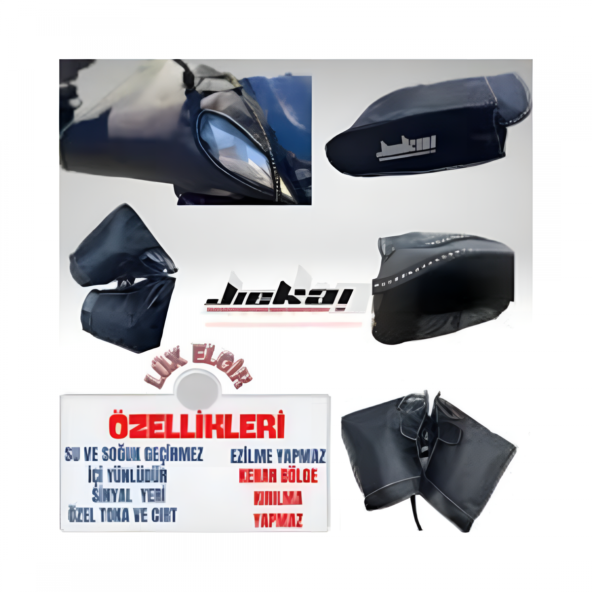 Jiekai Lüks Universal Elcik Takımı Ezilme Kırılma Yapmaz Universal Scooter Modeller Uyumlu İçi Yünlü
