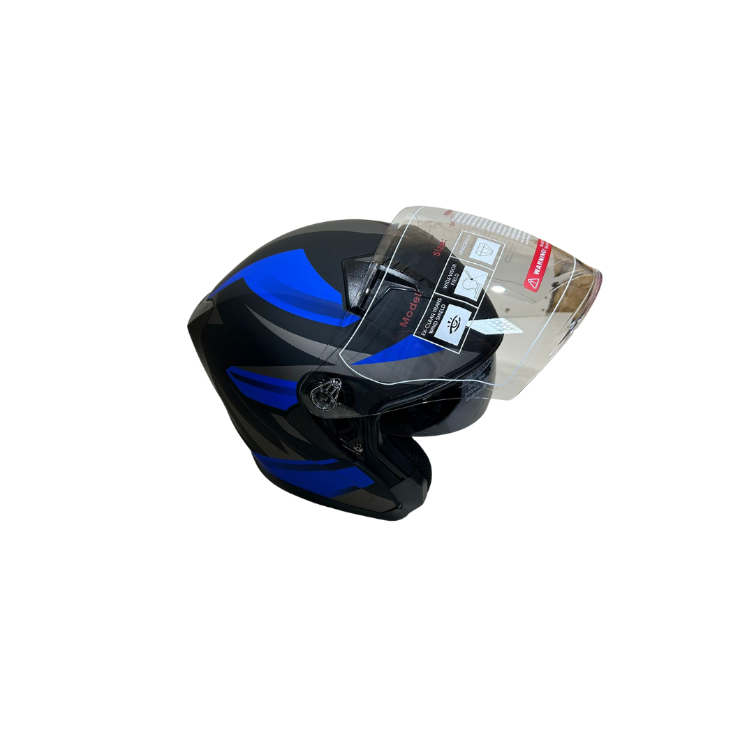 Jk 20 Kask Yarım Vizörlü Mat Siyah Mavi – Yazlık Kask Jk 20 Kask Yarım Vizörlü Mat Siyah Mavi – Yazlık Kask