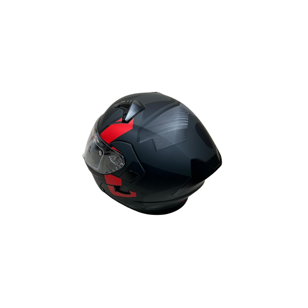 Jk Kask Çene Açılır Mat Siyah Kırmızı