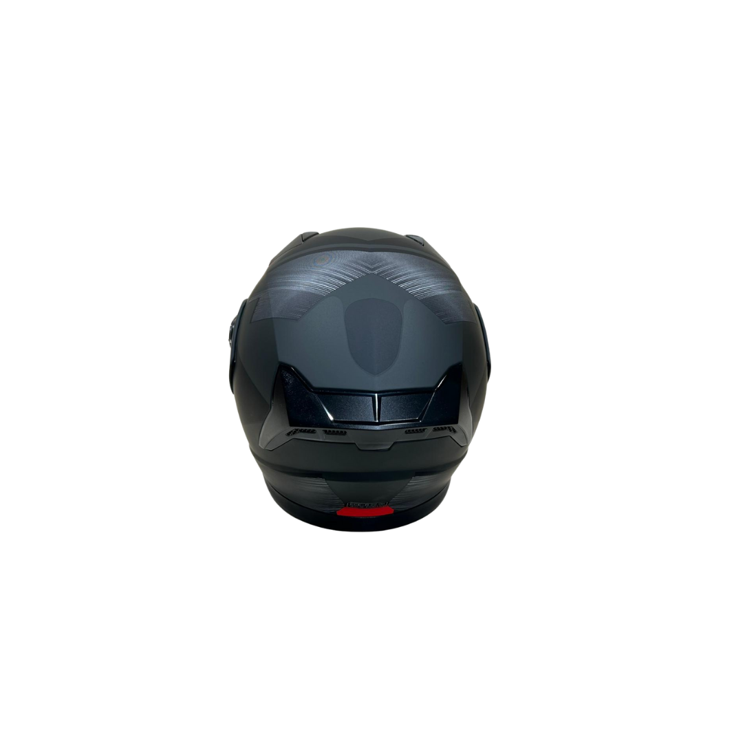 Jk Kask Çene Açılır Mat Siyah Kırmızı