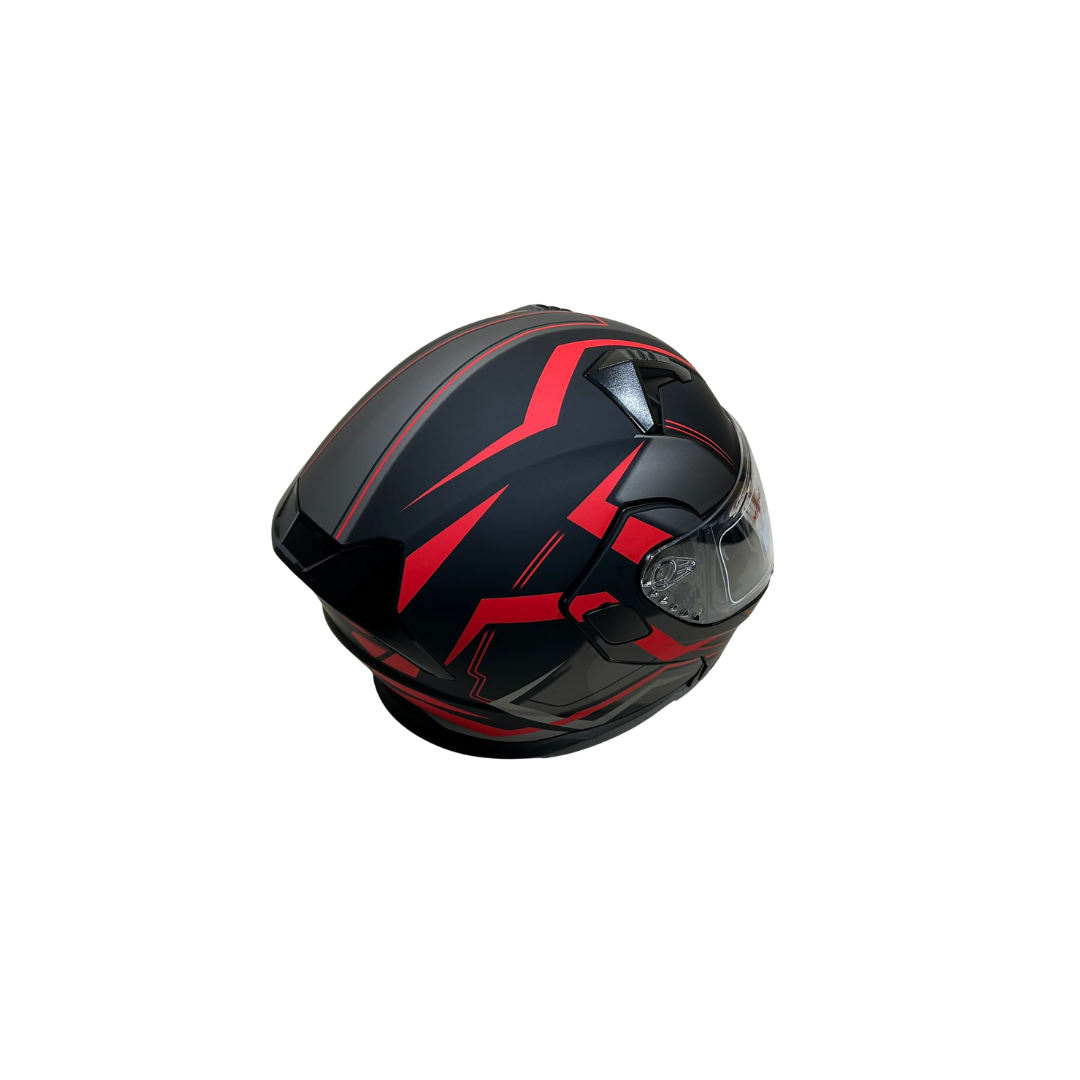 Jk Kask Çene Açılır Siyah Kırmızı
