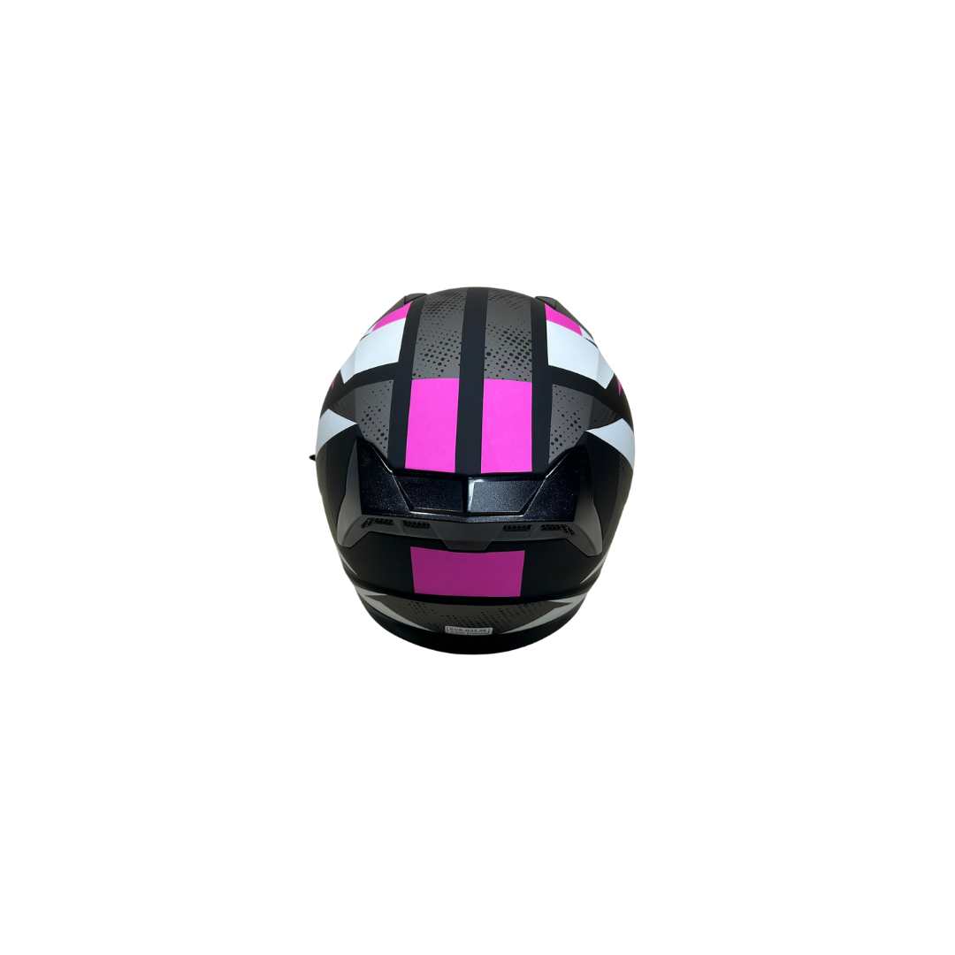 Jk Kask Çenesiz Vizörlü Mat Siyah Pembe