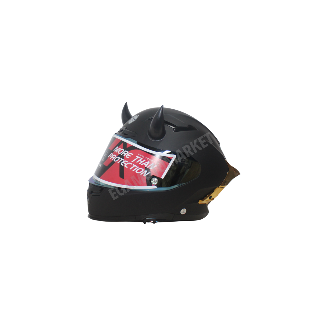 Kask Boynuzu 2’li – Siyah| 3m Yapışkanlı 7cm