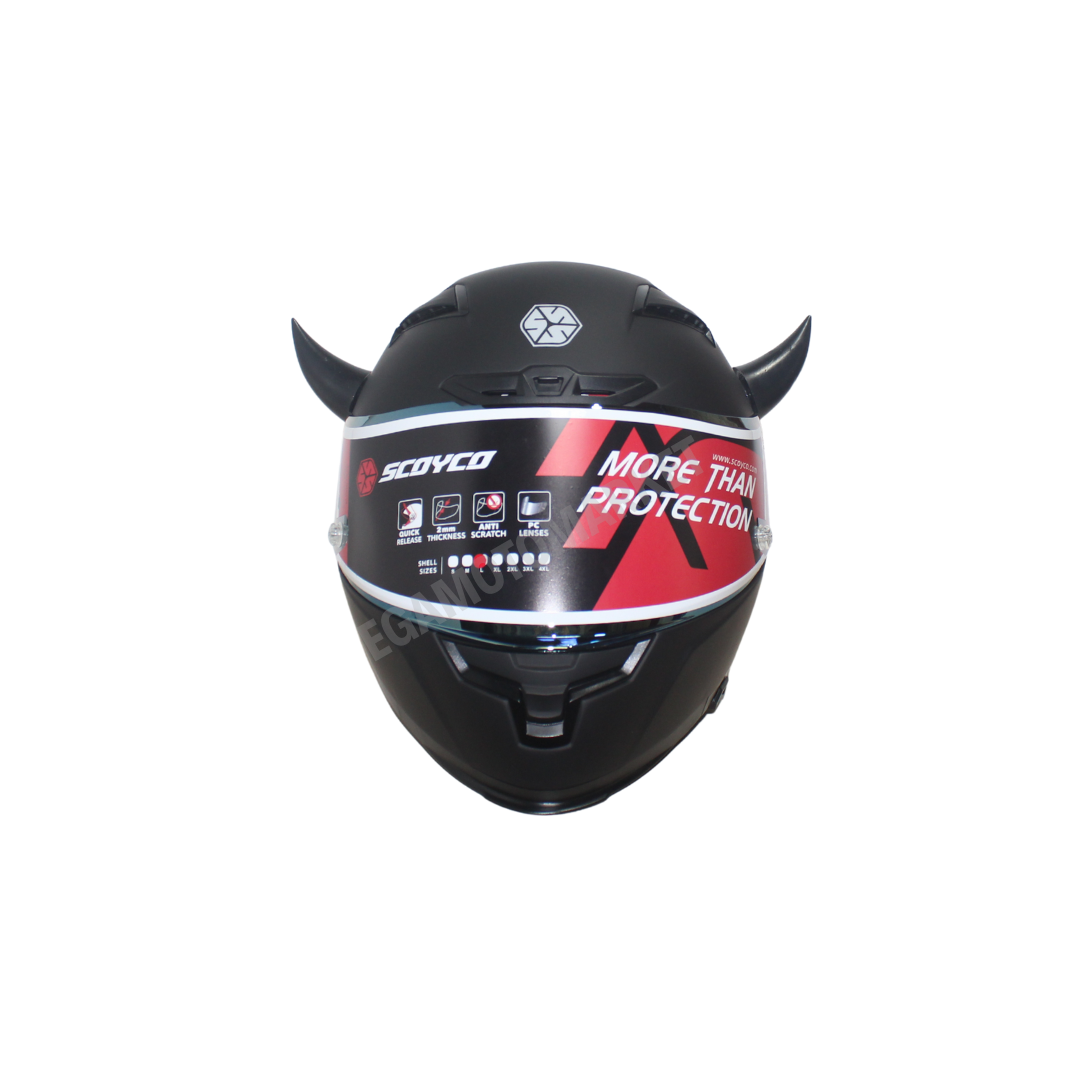 Kask Boynuzu 2’li – Siyah| 3m Yapışkanlı 7cm