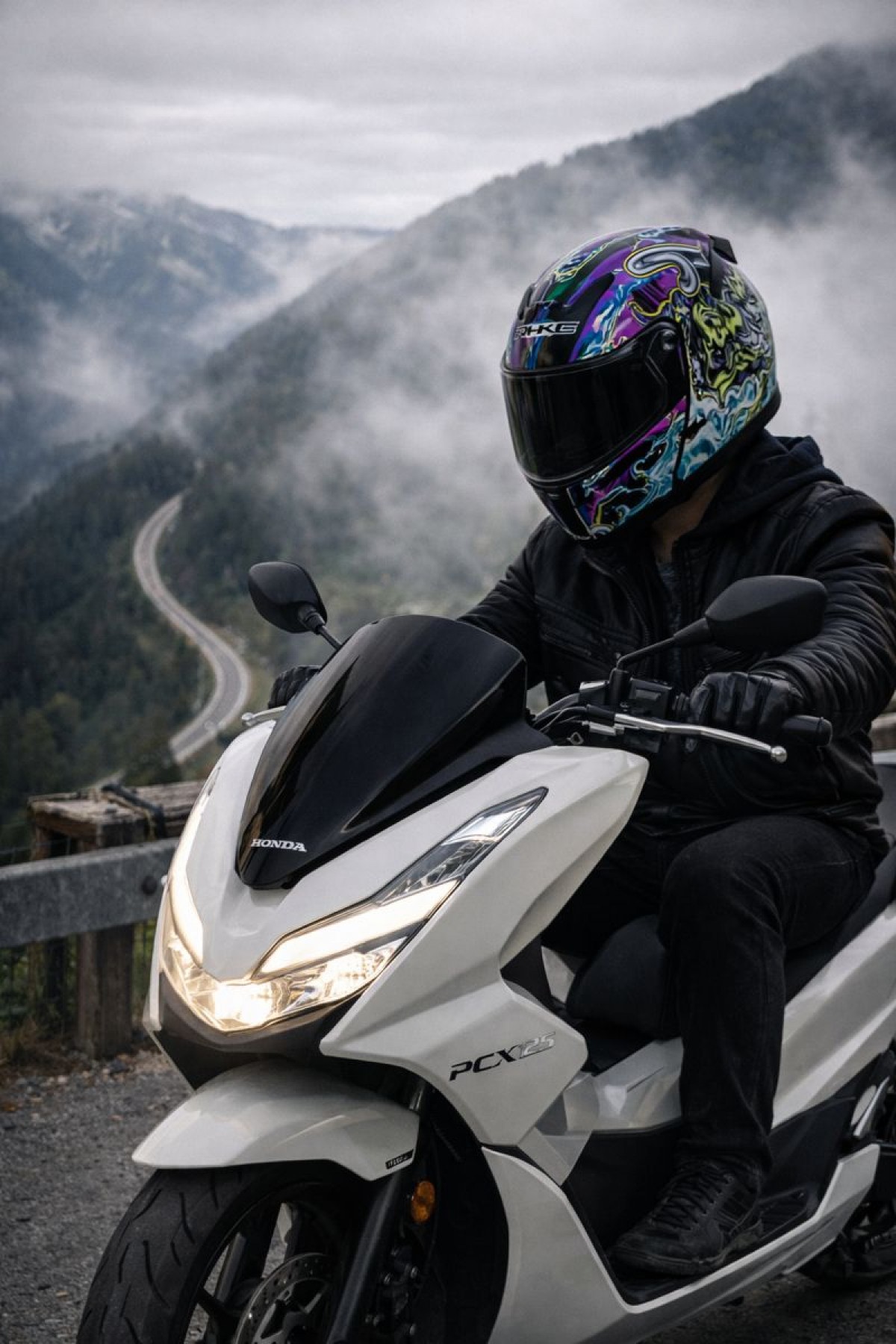 Kc Ece Sertifikalı Çene Açılır Vizörlü Big Monster Motosiklet Kaskı