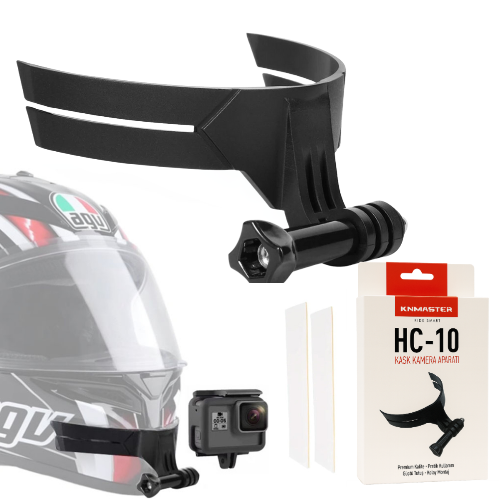 (knmaster) Hc-10 Motosiklet Kask Çene Aksiyon Kamera Tutucu