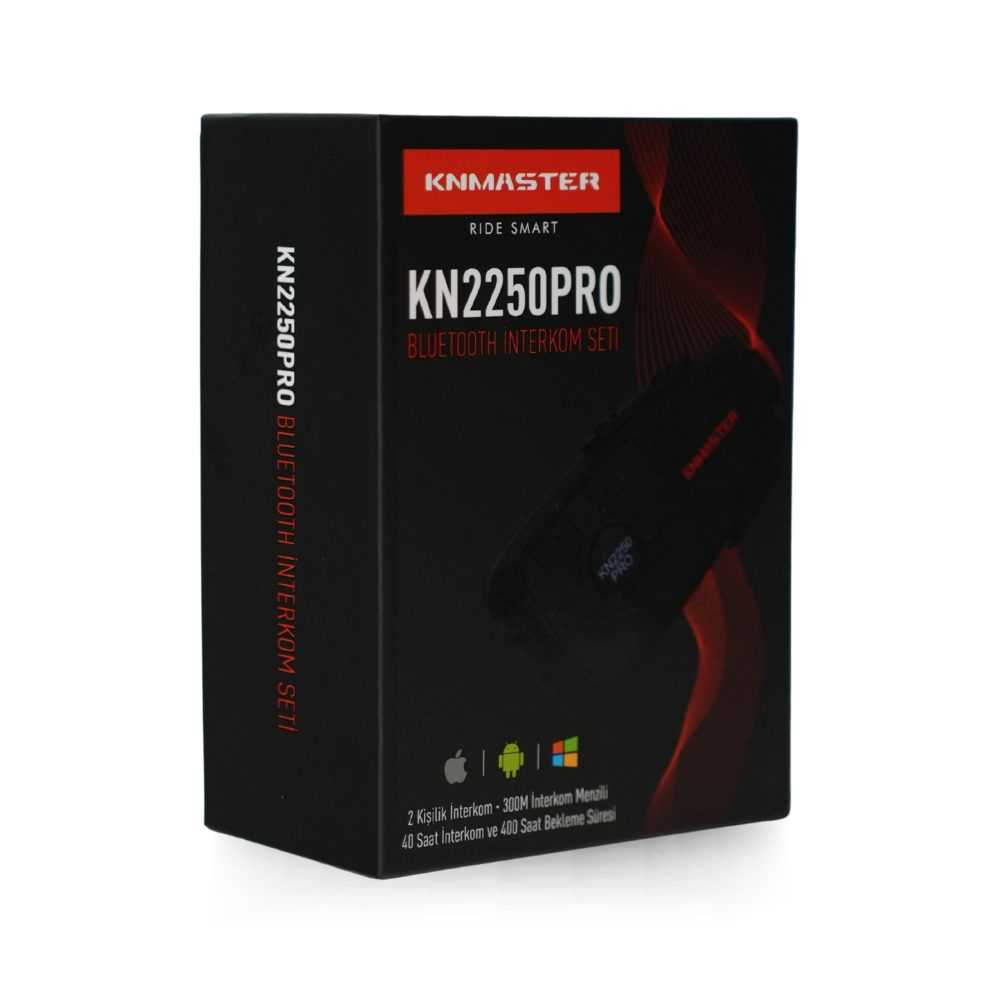(knmaster) Kn2250 Pro Motosiklet Kask İnterkom Bluetooth (interkom) Kulaklık Seti