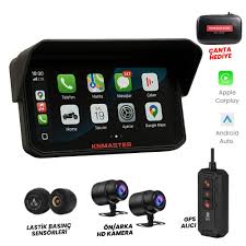 (knmaster) Motoplay 2000 – 6.25” 2k Çift Kameralı Kablosuz Carplay & Android Auto Destekli Motosiklet Multimedya Ekranı