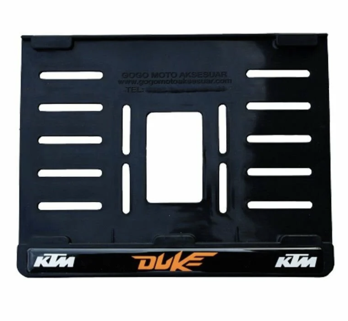 Ktm Duke 1 Plastik (15x24 Cm) Kırılmaz Plakalık