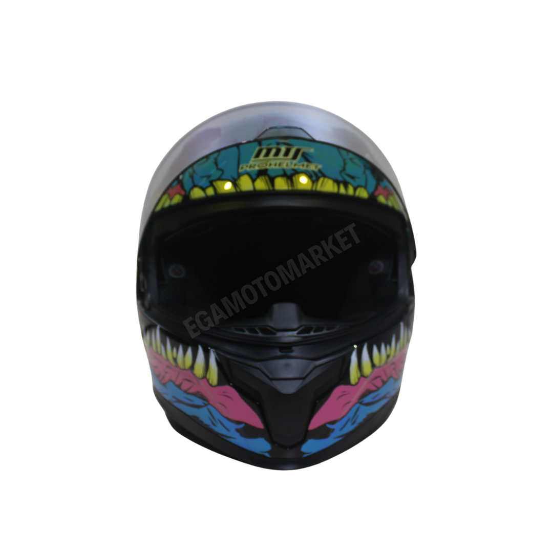 M-910 Kraken Full Face Kask – Fiber Kabuk, Güneş Vizörlü, Dot-ce