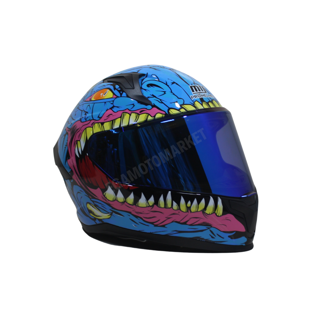 M-910 Kraken Full Face Kask – Fiber Kabuk, Güneş Vizörlü, Dot-ce
