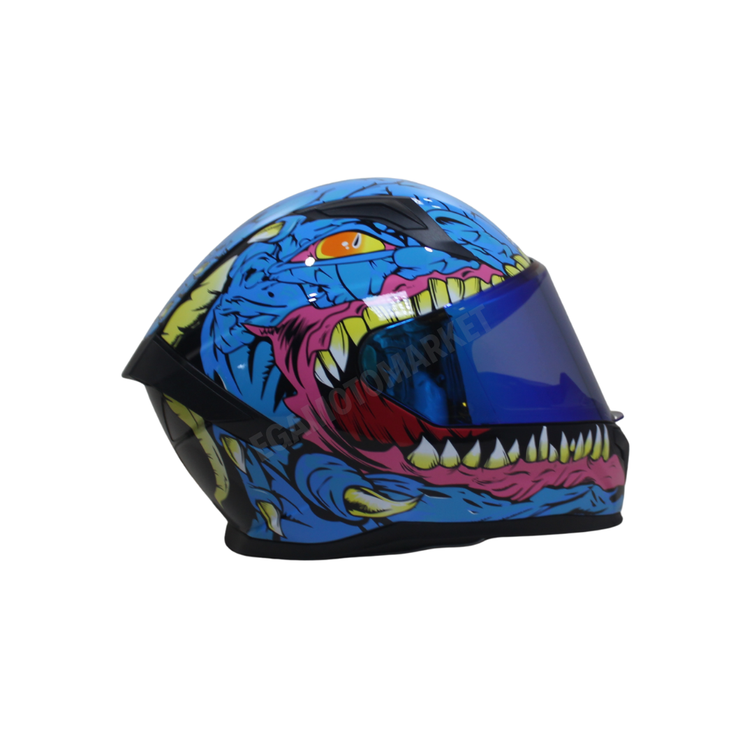M-910 Kraken Full Face Kask – Fiber Kabuk, Güneş Vizörlü, Dot-ce