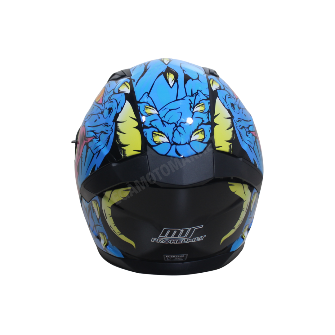 M-910 Kraken Full Face Kask – Fiber Kabuk, Güneş Vizörlü, Dot-ce