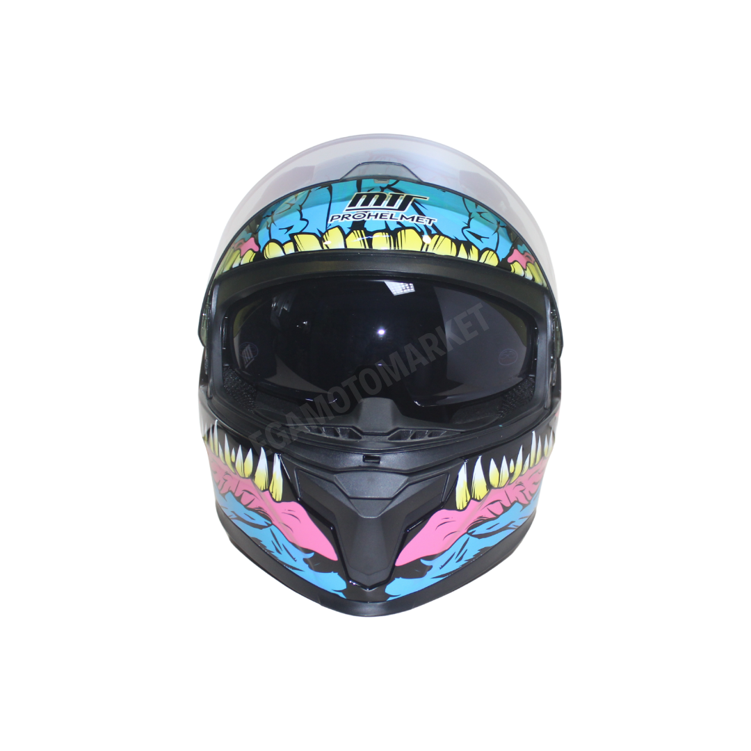 M-910 Kraken Full Face Kask – Fiber Kabuk, Güneş Vizörlü, Dot-ce