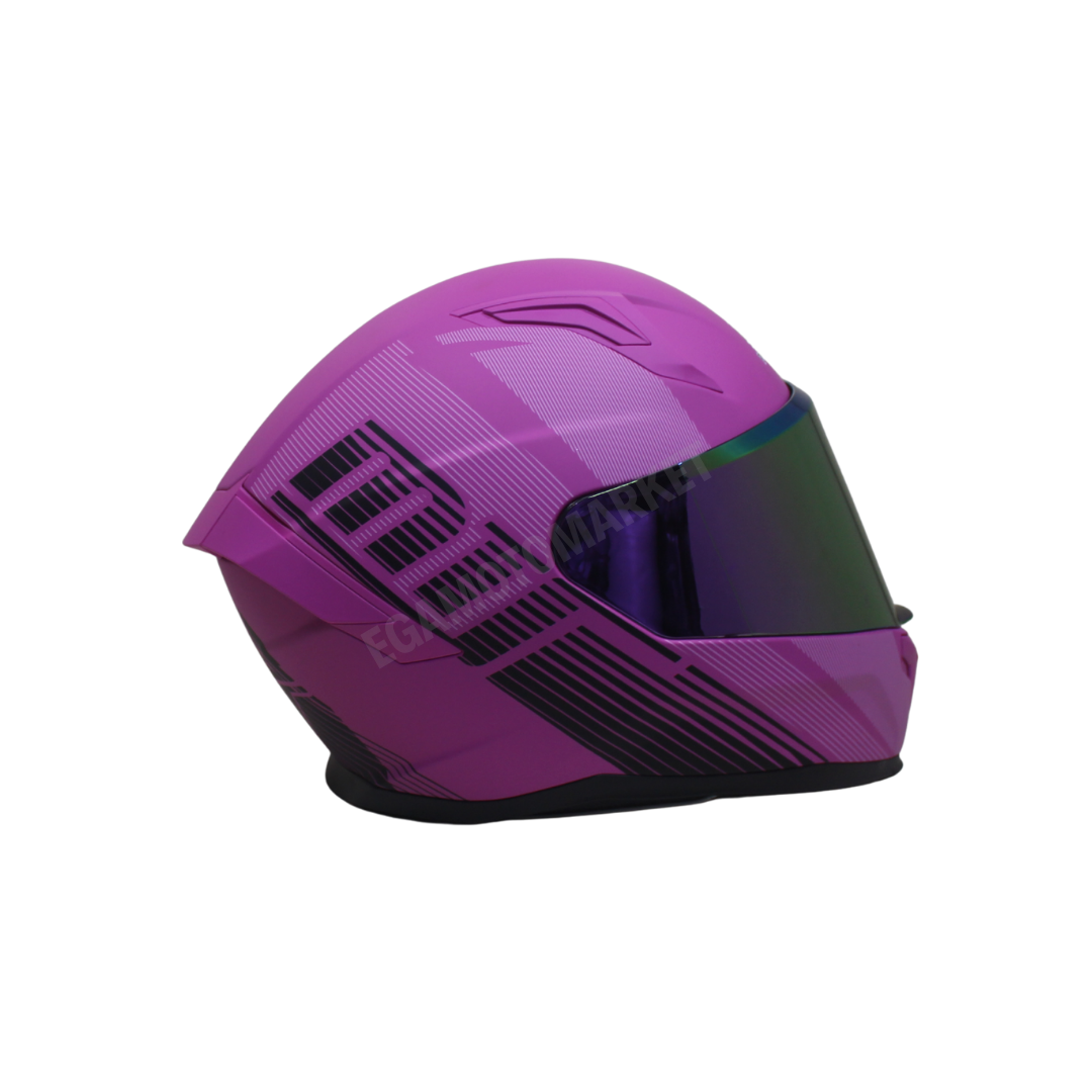 Mts M-910 Lady Fuchsia Full Face Kadın Kask – Güneş Vizörlü, Dot-ce