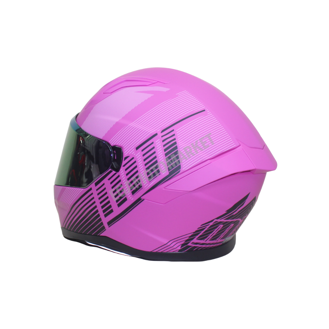 M-910 Lady Fuchsia Full Face Kadın Kask – Güneş Vizörlü, Dot-ce