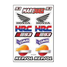 Marquez Honda Hrc Repsol Sticker Mavi Kırmızı