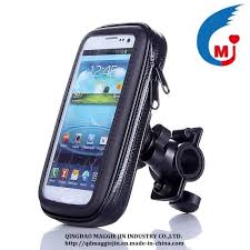 Motosiklet Gidon Bağlantılı Universal Telefon Tutucu Kit Fermuarlı Su Geçirmez