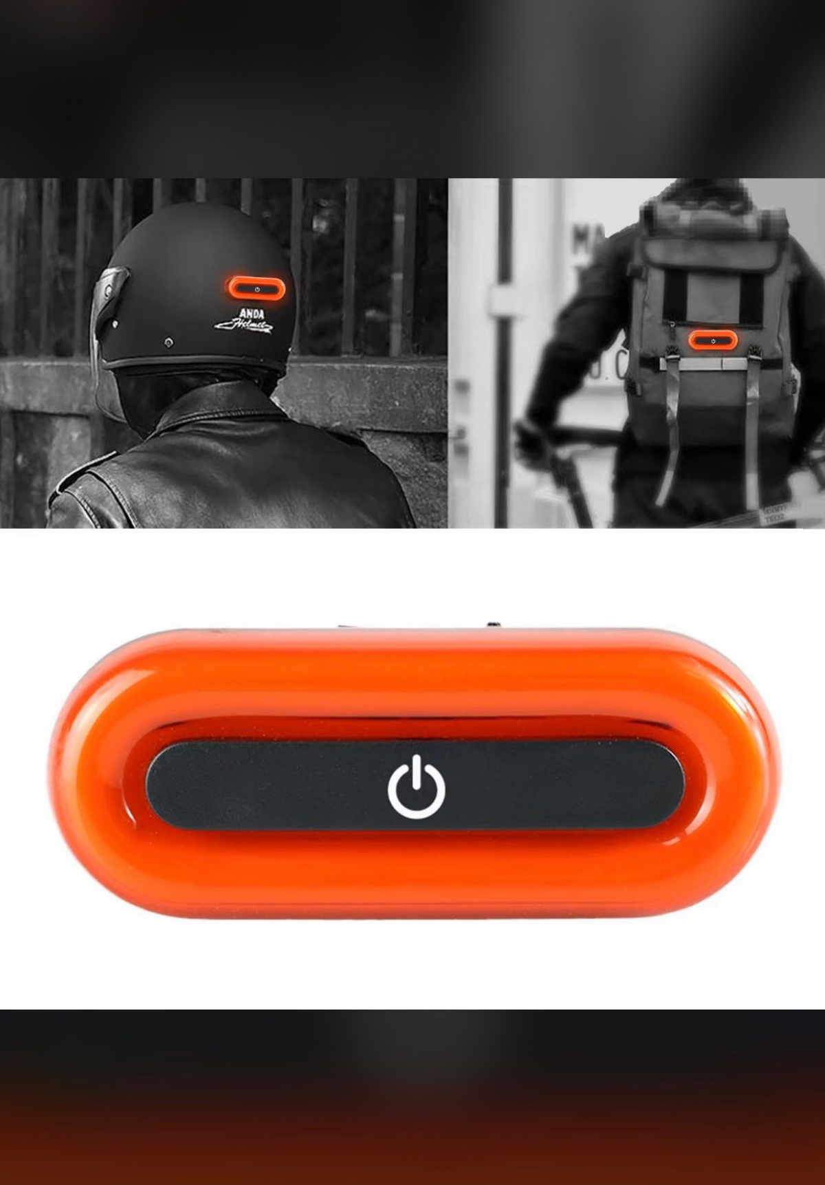 Motosiklet Kask Fren Lamba Işığı (çakarlı) Modlu