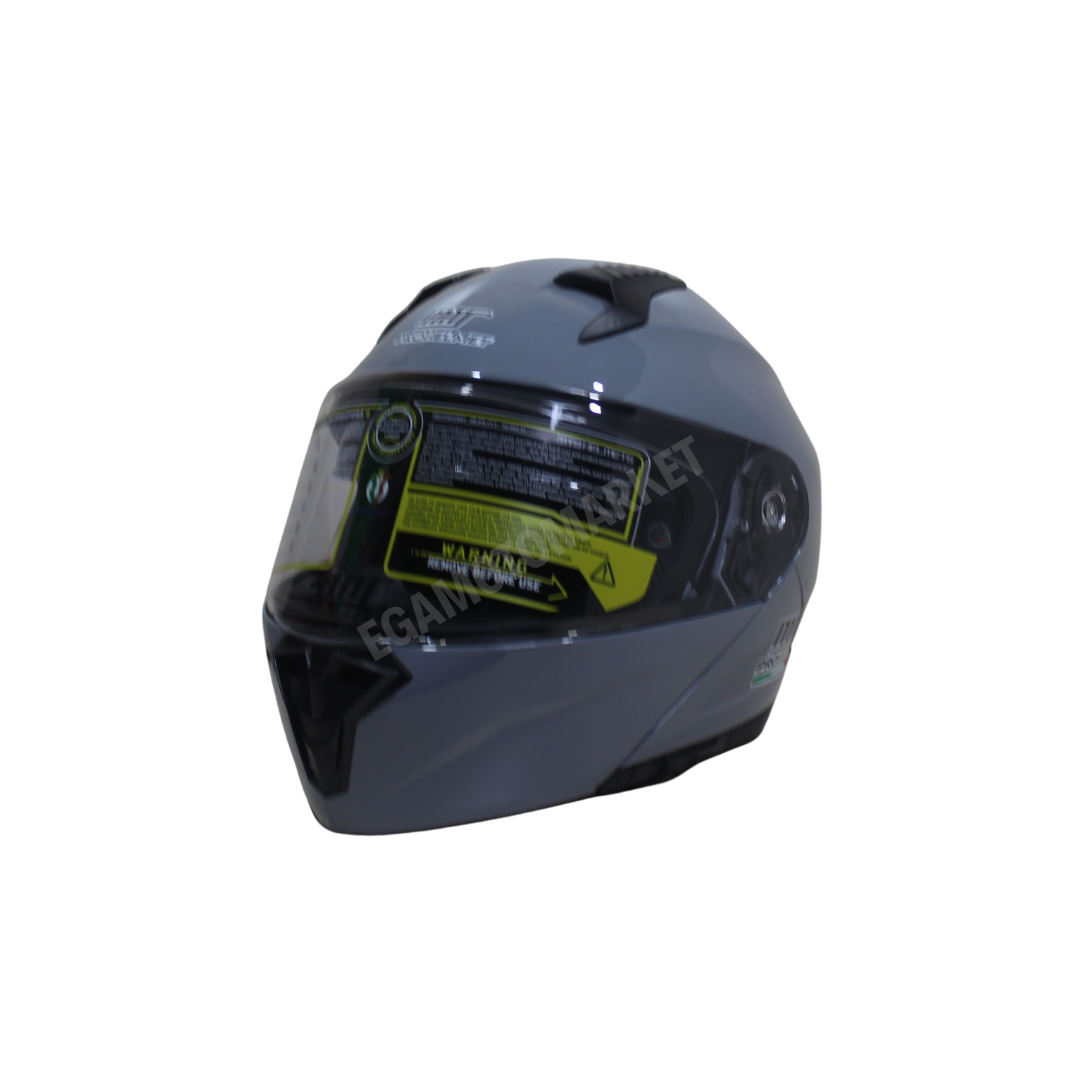 Mts Helmet M-66 Grey Çene Açılır Kask – Gri, Güneş Vizörlü, Ce