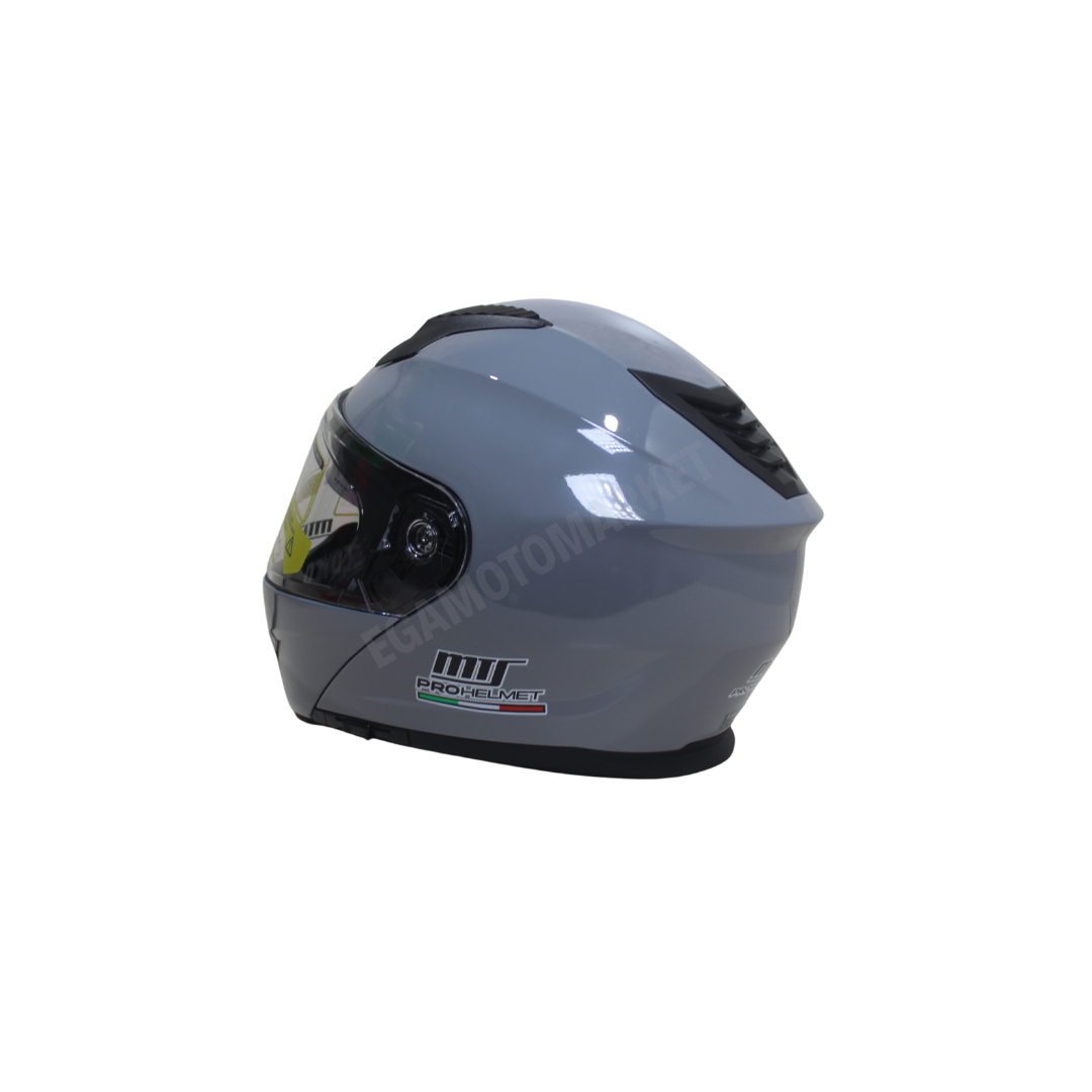 Mts Helmet M-66 Grey Çene Açılır Kask – Gri, Güneş Vizörlü, Ce