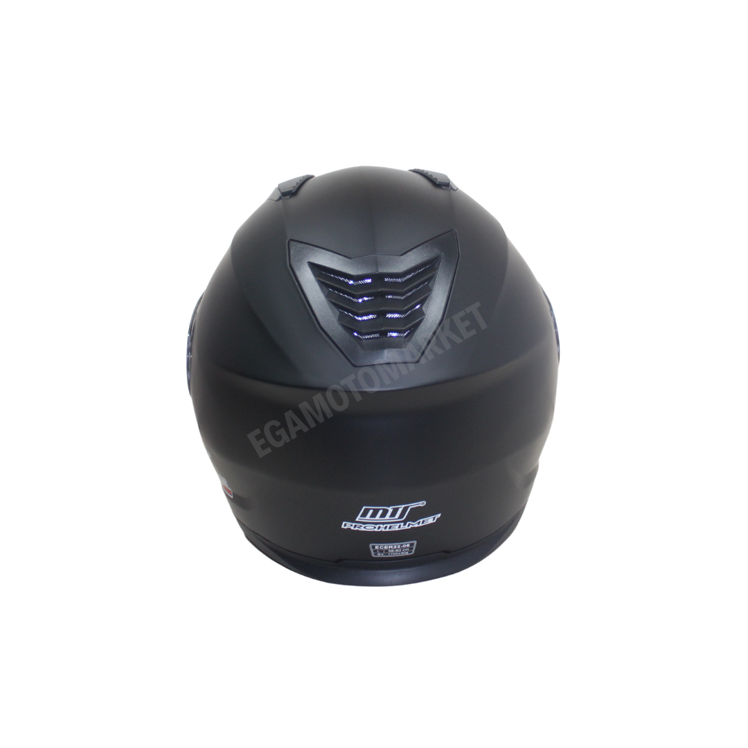 Mts Helmet M-966 Mat Black Çene Açılır Kask – Güneş Vizörlü, Ce
