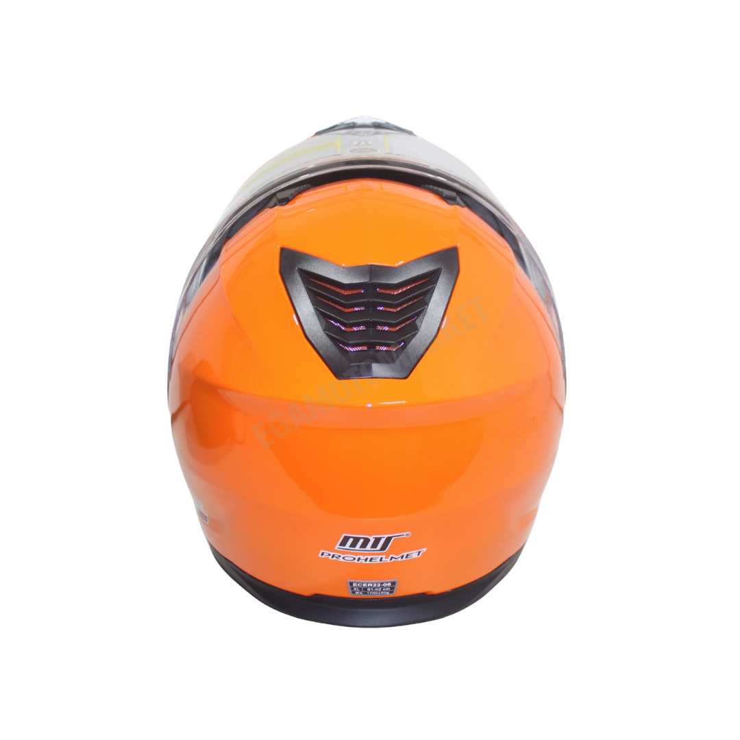 Mt Helmet M-966 Orange Çene Açılır Kask – Güneş Vizörlü, Ce