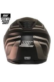 Mt Helmet M-966 V2 Wx20 Grey Çene Açılır Kask – Güneş Vizörlü, Ce